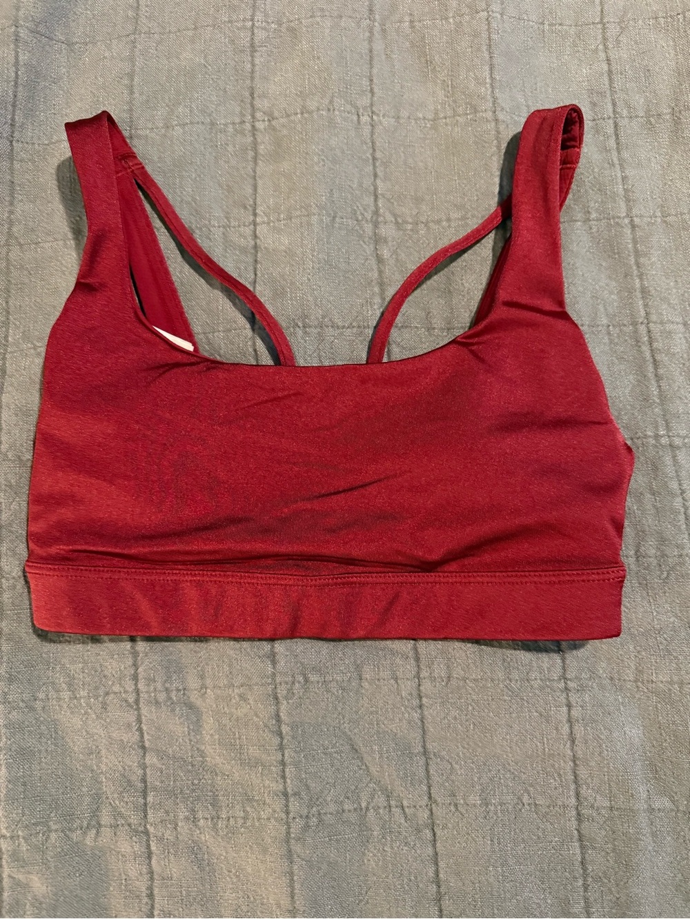 NWOT Athleta Elate Sports Bra - Wine Red sparkle